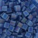 Miyuki tila 5x5mm beads - Matted transparent capri blue ab TL-149FR
